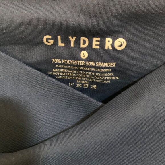 Glyder Crossover Leggings Navy Blue Succulent Print Small New - Picture 10 of 11